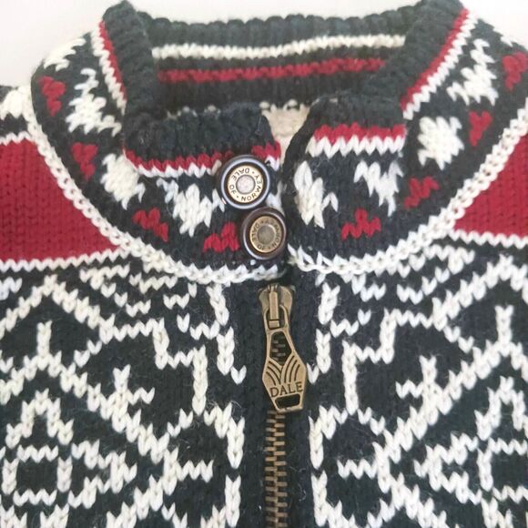 NEW Dale of Norway Pure New Wool Nordic 1/4 Zip Pullover Sweater Toddler Sz 2 - Picture 3 of 6